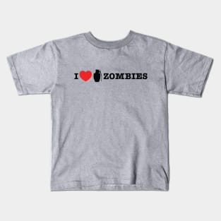 I love blowing up zombies Kids T-Shirt